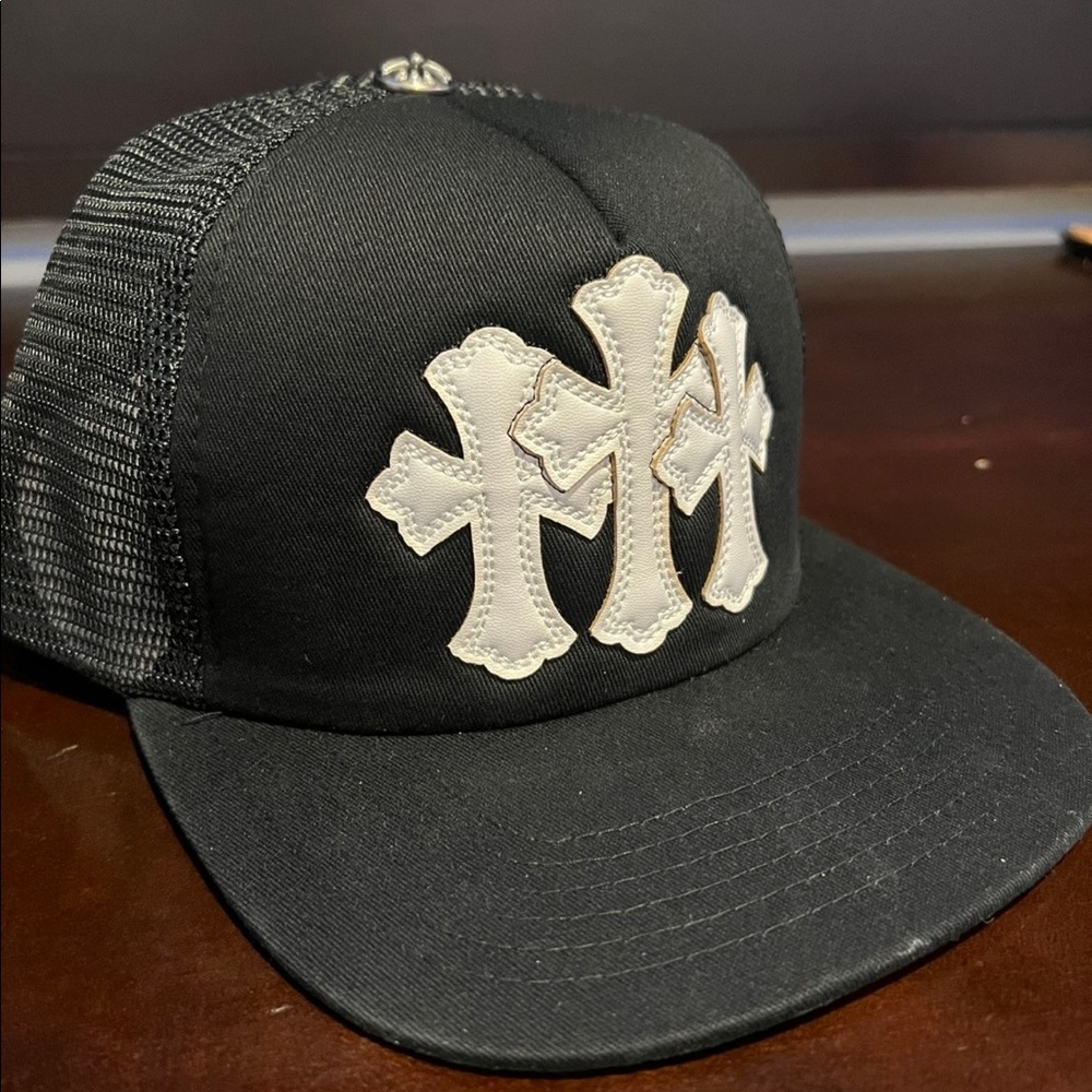 Chrome Hearts cemetery trucker cap